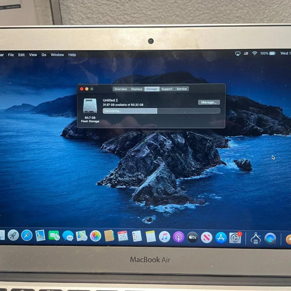 Apple MacBook Air MD223LL/A 2012 i5 1.70GHz 4GB RAM 64GB SSD 11 inch - Catalina